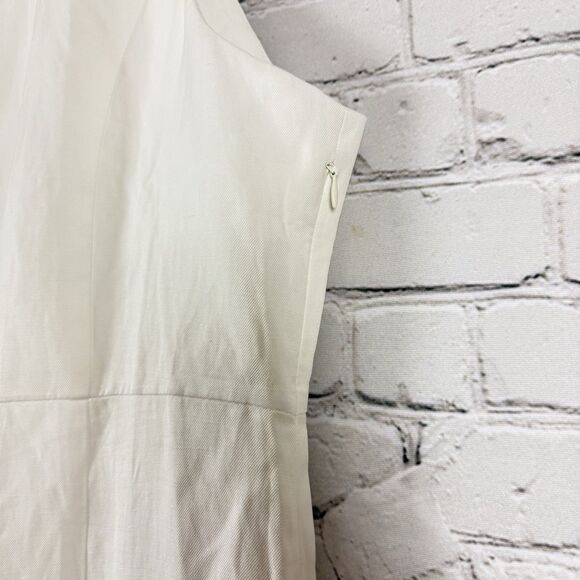 Tuckernuck White Leighton Sleeveless Linen Midi Dress Button Front NWT - Picture 11 of 15
